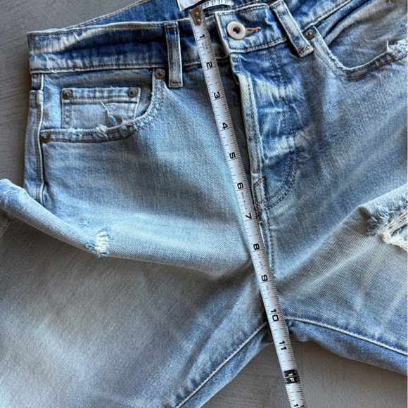 Pistola Light Wash Distressed Raw Edge Jeans - Picture 3 of 7